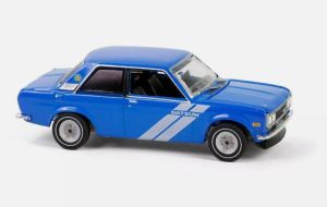 GREEN39150-C - DATSUN 510 1972 blauw uit de serie VINTAGE AD CARS in blisterverpakking