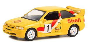 GREEN41125-C - 1996 FORD Escort RS Cosworth #1 uit de serie SHELL OIL Special Edition in blisterverpakking