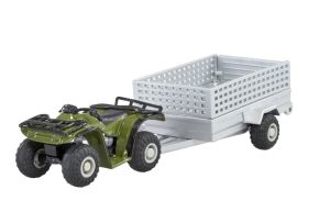 BRI43358 - Quad ATV met aanhanger 