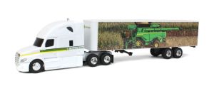 ERT45876 - FREIGHTLINER 6x4 met 2 assen aanhanger JOHN DEERE X9 Harvester Graphics