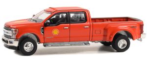 GREEN46130-E - FORD F-350 Lariat Dually 2019 in blisterverpakking - SHELL Oil uit het DUALLY DRIVERS gamma