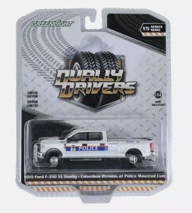 GREEN46150-E - FORD F-350 XL Dually 2019 Police uit het DUALLY DRIVERS assortiment in blisterverpakking