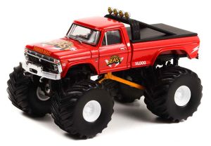 GREEN49110-B - 1976 FORD F-250 Monster Truck THUNDER BEAST uit de KINGS OF CRUNCH serie in blisterverpakking