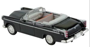 NEW48013K - CHRYSLER C-300 1955 cabrio zwart