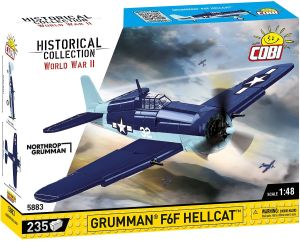 COB5883 - Militaire Vliegtuig Grumman F6F Hellcat - 235 Onderdelen