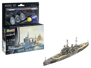 REV65182 - MODEL SET - Slagschip HMS Duke of York met verf om in elkaar te zetten