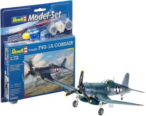 REV63983 - Modelset Vought F4U-1D CORSAIR met schilderij om te monteren