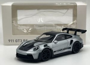 NOREV750049 - PORSCHE 911 GT3 RS 2022 Zilver met zwarte decals - Jet-car