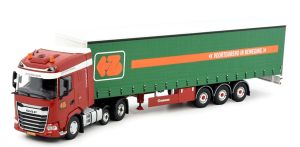 TEK83564 - DAF XG 4x2 met 3 Asaanhangwagen Transport ZIJDERLAAN