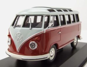 MXC940052301 - 1961 VOLKSWAGEN Type 1 Samba Bus grijs en rood