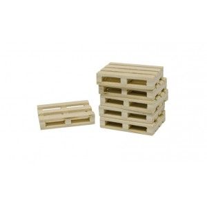 KID610761 - Set van 8 miniatuur houten pallets