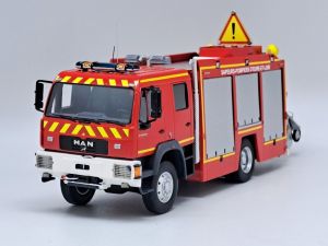 ALERTE0149B - MAN LE 14.220 Bemaex FSR SDIS 28 - Eure-et-Loir met gele opschriften - Beperkt tot 175 ex.