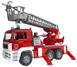 BRU2771 - MAN 6x4 brandweerwagen met grote schaal: 1/16