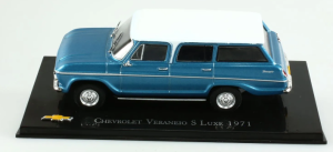 MAGCHEVERANEIO71 - CHEVROLET Veraneio S Luxe 1971 break blauw wit dak