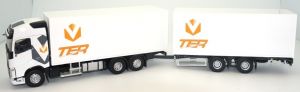 ELI116683 - VOLVO FH4 500 6x2 bakwagen met bakwagen en 2-assige TER transportaanhanger beperkt tot 100 stuks