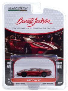 GREEN37220-E - FORD GT 2017 metallic rood Barrett Jackson verkocht in blister