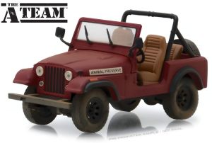 GREEN86528 - JEEP CJ-7 1981 Animal Preseve The A-Team uit de A-Team tv-serie