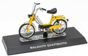 MAGMOT016 - MALAGUTTI Quattrotto 1978 gele en witte bromfiets