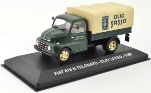 NET0022 - FIAT 615 N Telonato 1958 softtop carrier Italiaanse olijfolie OLIO SASSO