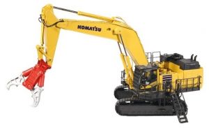 NZG9991 - KOMATSU PC1250 graafmachine met sloopgrijper