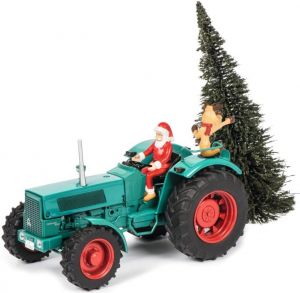 SCH7802 - HANOMAG met de kerstman en dennenboom