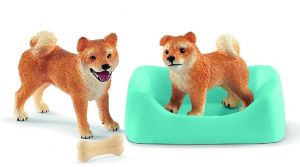 SHL42479 - Shiba Inu moeder en puppy