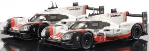 IXO-SP919-SET2 - 2 PORSCHE 919 Hybrid #1 en #2 Winnaar van de 24 uur van Le Mans 2017