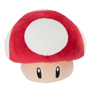 T12955 - MARIO KART Mega Pluche - Rode en Witte Paddestoel