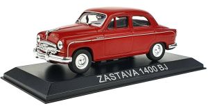 MAGLCZAS1400 - ZASTAVA 1400 BJ 4-deurs saloon 1950 rood verkocht in blister