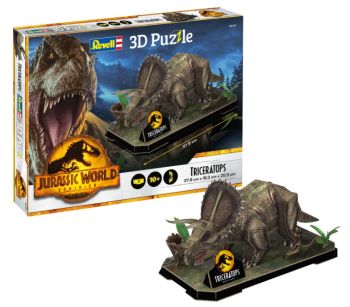 REV00242 - 3D legpuzzel 50 stukjes Triceratops Jurassic World