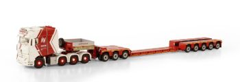 WSI01-3627 - MERCEDES ACTROS MP4 SLT BIGSPACE 8x4 met 5-assig dieplader en 3-assige dolly ANDRE VOSS