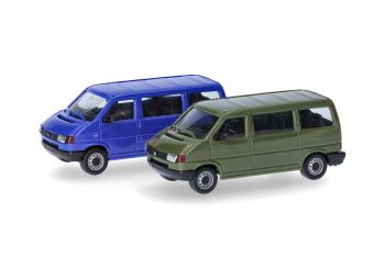 HER012805-002 - VOLKSWAGEN T4 groen en blauw - 2 onderdelen om in elkaar te zetten