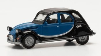 HER020817-006 - CITROEN 2 CV charleston blauw en zwart