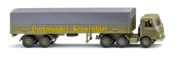 WIK051457 - MERCEDES-BENZ LPS 333 6x4 met 2-assige huiftrailer DORTMUNDER KRONENBIER