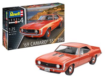 REV07712 - CAMARO SS 396 1969 te monteren en te schilderen