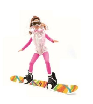 JC10019 - 28cm Winterpop met Snowboard