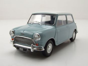 WBXWB124183 - AUSTIN Mini Cooper S 1965 Lichtblauw met wit dak