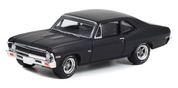 GREEN13320-B - 1969 CHEVROLET Nova zwart GL MUSCLE onder blister.