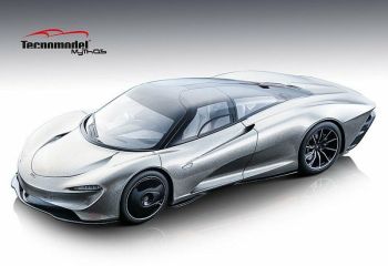 TM18-EX08C - McLAREN Speedtail Rallye Villa d'Este 2019 zilver - Gelimiteerd tot 49 ex.