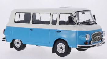 MOD18007 - BARKAS B1000 minibus 1965 Wit en blauw