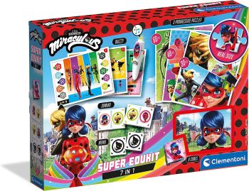 CLE18111 - Super Edukit Miraculos 7 in 1 - 3 legpuzzels 1 kubus puzzel Memo Domino Quiz vel met elektronische pen