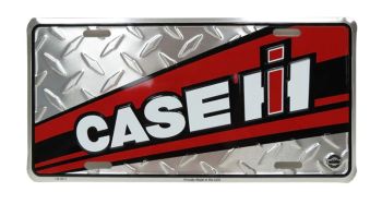 SIGN-1815 - CASE IH metalen plaat zilver - 30 x 15 cm