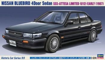 HAW21133 - NISSAN Bluebird Sedan - SSS Attesa 1987 zwart moet gemonteerd en gespoten worden