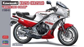 HAW21745 - KAWASAKI KR250 1984 wit en rood om te monteren en te spuiten