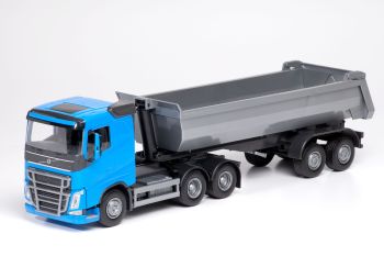 EMEK22354 - VOLVO FH 4x2 blauw met 3-assige emmer