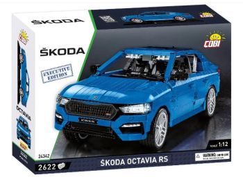 COB24342 - SKODA Octavia IV RS blauw Exclusive Edition - 2520 Onderdelen