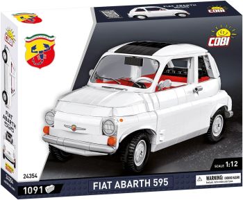 COB24354 - FIAT 500 Abarth 1965 Wit - 1091 onderdelen