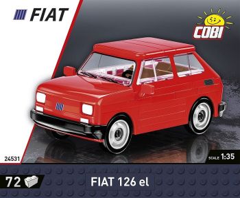 COB24531 - FIAT 126 EL rood 1994-1999 - 72 stuks