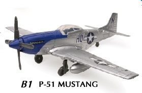 NEW20217-C - Vliegtuig MUSTANG P-51 in kitvorm