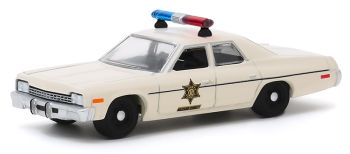 GREEN30140 - Hazzard County Sheriff's 1975 DODGE Monaco in blisterverpakking